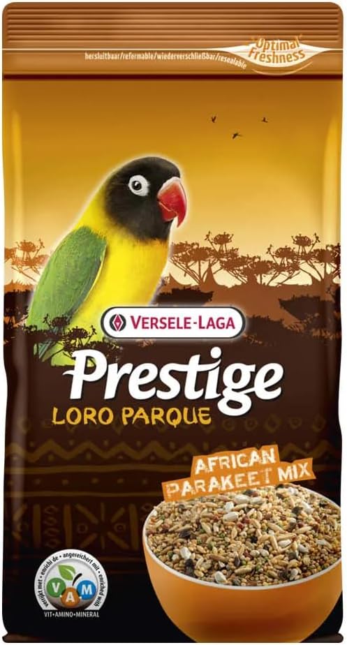 Versele-Laga Prestige Loro Parque African Parakeet Mix | 1 kg | Alimento seco para periquitos africanos | para una alimentación equilibrada y Rica en nutrientes | Mezcla de Semillas