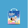 BeBe Baby Premium Care Diapers (Tape Style) | Super absorption, All night protection & comfort fit | Small (3 Kg to 6 Kg) | Pack of 1 (72 pieces)