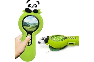 CHARMLINE Microscopio digitale 2 in 1 per bambini, un obiettivo per fotocamera e un obiettivo per microscopio, microscope for kids 100X, piccoli esploratori, 16GB, Panda