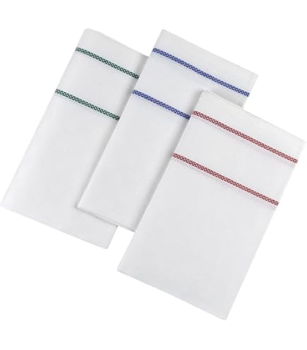 CARILLO Set 12 Strofinacci Da Cucina In Cotone Jacquard 50x70 Cm - Asciugapiatti Assorbenti - Foto 9