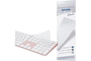 [Nicht für 2024 Release A3119] Digi-Tatoo Tastaturabdeckung kompatibel mit iMac Magic Keyboard (Modell A2520 Europäisches Layout, mit Touch ID, mit Ziffernblock) - ultradünn,Tastaturschutz,