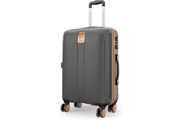 Safari Thorium Royale 8 Wheels Spinner 66cm Medium Size Trolley Bag Hard Case Checkin Polycarbonate Luggage,TSA Lock,Wet Pouch Organized Interior,Suitcase for Travel,Trolley Bags for Travel,Gun Metal