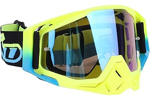 ALOMEJOR Profesjonalne Gogle Motocrossowe dla Dorosłych Uniwersalne Zastosowanie Miękka Gąbka Wsparcie Zmniejsz Ryzyko Sportowe