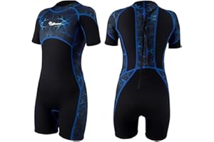 SUMMSHALL Combinaison Plongée 3mm, Combinaisons de Plongée Néoprène pour Hommes en Eau Froide Combinaison de Plongée Intégrale pour Plongée Snorkeling Surf Natation Canoë