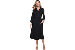Hyppry Lightweight Dressing Gown Housecoat Bathrobe Kimono Style Nightie Maternity Robe for Nursing Pregnancy