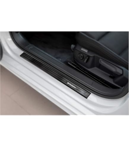 Seuils De Porte Inox Pour VW T-Cross 2018+ - Kit 4 Pièces Avec Inscription Exclusive, Montage Facile