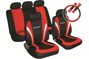 XtremeAuto® Sport Car Seat And Steering Wheel Covers For: VW lupo caddy jetta golf touran passat bora polo SEAT ibiza cordoba altea leon toledo SKODA fabia octavia roomster yeti VAUXHALL zafira corsa astra vectra insignia adam FORD fiesta focus mondeo RENAULT clio megane laguna scenic PEUGEOT 206 207 307 308 407 406 CITROEN c2 c3 c4 c5 berlingo xsara TOYOTA yaris avensis FOR AUDI a1 a2 a3 a4 HONDA accord civic NISSAN almera primera micra HYUNDAI getz accent matrix ROVER 25 45 75 MINI One Cooper