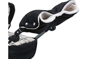 LONNALEE Stroller Hand Muffs, Pushchair Gloves Hand Gloves Waterproof Anti-Freeze Extra Thick Warm Winter Baby Stroller Gloves (1)