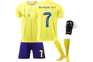Sternstunde Ensemble Foot Enfant, No.7 Home Soccer Jersey, Maillot De Foot Enfant, Football Jersey Set EntraîNement T-Shirt Short Et Chaussettes