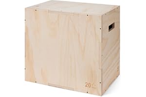 Amazon Basics Plyometric Jump Box, Plyo Box Jumps for Home Gym