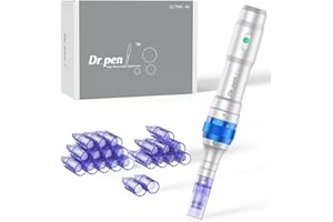 Dr. Pen Ultima A6 Stylo de Microneedling : Machine de Microneedling Sans Fil Dr. Pen avec 22 Cartouches