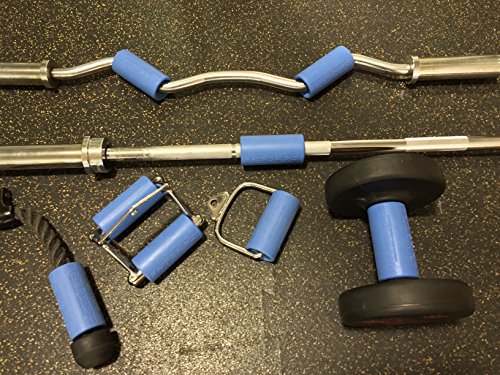 Fat Gripz Ultimate Hantelgriffe, Ø 5,7cm , blau, 854078001014 - 6
