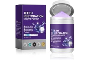 PAULINE CY Zahnaufhellung,Zahnreparatur Mineralpuder,Zahnpulver Gegen Verfärbungen,Zahnrestauration Pulver,Effektiv bei der Stärkung von Zähnen und Zahnfleisch,für Alle Zähne Flecken Schnell Entfernen