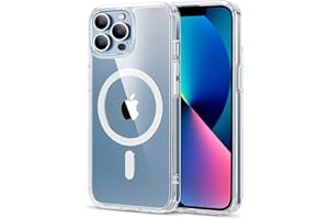 Verco Etui ochronne do iPhone 13 Pro Max, hybrydowe etui kompatybilne z akcesoriami Magsafe do iPhone 13 Pro Max, silikonowe, przezroczyste