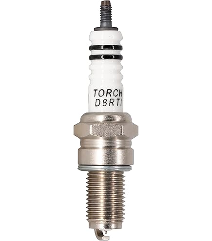 TORCH Set 4 Candele D8RC - Sostituisce DR8EA, XR4AS, XR4CS, RA6HC, IX24 - Filetto 12mm, Grado Termico 8 - 3
