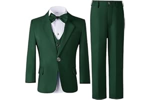 Leader of the Beauty Garnitury smokingowe dla chłopców 3 sztuki slim fit garnitur ślubny jeden guzik smoking marynarka spodnie zestaw kamizelki