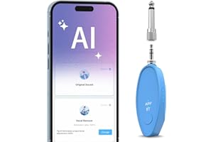 ENITUO KI Stimmentferner, Tragbares Bluetooth Echtzeit AI Vocal Remover, App-Steuerung, Musik-Stimmen-Eliminierung Gesang-Eliminator für Karaoke-Maschine Gesangspraxis, Kompatibel mit allen Lautsprecher