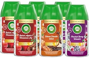 ‎AIR WICK Air Wick Freshmatic Max – Nachfüller Set – Automatisches Raumspray – Raumduft Winter – 6 x 250 ml Nachfüller