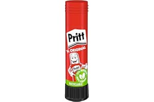 Pritt Bâton de colle Pritt, colle sûre et adaptée aux enfants pour l'art et le bricolage, colle forte pour l'école et le bureau, 1x 11 g de bâton Pritt
