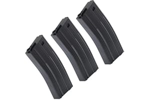 AIRSOFT SHOOTER SHOP Airsoft Softair 3pcs 120rd Mag Mid-Cap Econ Magazin für M4 M16 Serie Schwarz