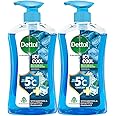 Dettol Icy Cool Body Wash and Shower Gel Pump for Men | Goodness of Salicylic Acid | Menthol Freshness | 500ml Pack of 2