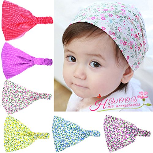 Fashion Base® Schnitt Shivering Kopftücher Baby Mädchen Haarband Headwrap Stirnband Baumwolle für Kinder Infant