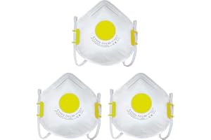 GBBSafety UK SELLER EU MANUFACTURED FFP3 V1 Half Mask Dust Respirator Construction Dust Mask Protective Breathing Mask with Valve CE, EN149:2001+A1:2009