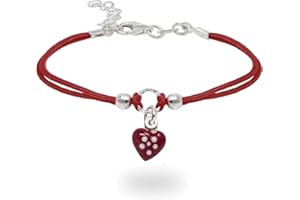 inSCINTILLE Braccialetti Bambina con Filo Cerato e Charm in Argento 925, Girotondo Bracciale Bambina e Bambino