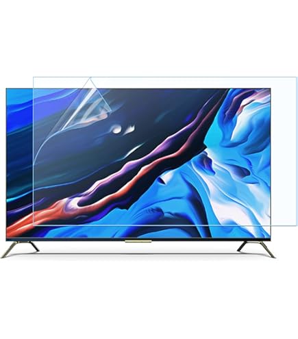 TV GUARD TV-schermbeschermer, blauwlichtfilter, krasbestendig, ultrahelder, TV-displaybeschermer geschikt voor LED-, LCD-, OLED-, QLED-tv's, eenvoudige installatie, voor thuis- en commercie (105 Inch