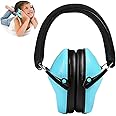 Ballery Kids Ear Defenders, NRR 25dB / SNR 29dB Kids Earmuffs Ear Protectors, Hearing Protectors, Ear Defenders for Children with Adjustable Headband (Carrying Bag Included, Blue)