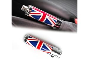 HEINMO Auto Universal Innenhandbremse Notbremse Griff Griffe Abdeckung Handbremsengriffe für Cooper R Series Clubman Clubvan Cabrio Coupe R50 R52 R53 R55 R56 R57 R58 R59 (Red Jack)