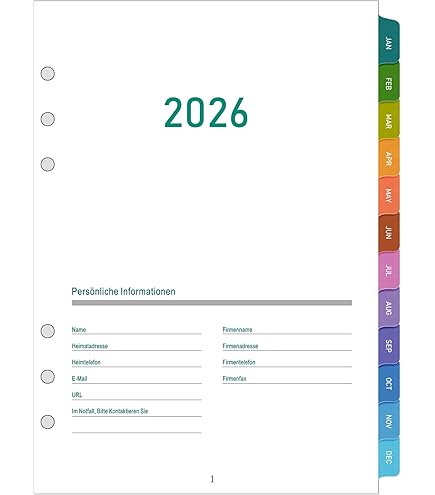 Filofax Personal 1 Settimana Su 2 Pagine, Cotone Panna - Foto 11