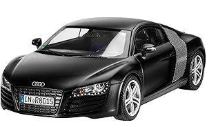 Revell - 07057 - Maquette De Voiture - Audi R8 - 106 Pièces - Echelle 1/24, Noir Mat
