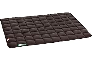 Doctor Bark Hundedecke – weiche, hochwertige Hundematte für größere Hunde, robuste Indoor-Outdoor Liegedecke, waschbar bis 95 °C (Gr. L, 100x80 cm, Braun)