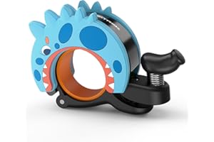 toptrek Bike Bell for Kids, 95dB Loud Aluminum Alloy Bicycle Bells,Waterproof Rustproof Dinosaur Bike Bells for Girls Boys fits 22.2-25.4mm Handlebars for Kids Bike Balance Scooter Tricycle