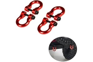 ZUOLAN XUNJIAJIE 4 Pezzi Alluminio Gancio di Traino D-Rings per Traxxas TRX-4 1/10 Scala RC Buggy Accessori