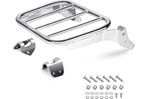 Eumti Porte-Bagages pour Softail, Dossier Holdfast Sissy Bar arrière Sport Solo Amovible pour Harley Fat Bob FXFB FXFBS Sport Glide FLSBB Low Rider FXLR FXLRS FXLRST 2018-2024