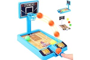 TTDCQQID Jouet de Basket-Ball de Bureau, Jeu de Basket-Ball de Doigt, Jouet de Jeu de Basket-Ball de Table, Terrain de Jeu de Basket-Ball à Doigts, Jouet pour Relâcher La Pression, cadeau créatif (Bleu)