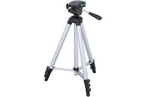 Maxsimafoto - MSF312 Light Alloy Tripod - 128cm (50") for Canon G15 G16 Sony A6500 A6300 A6000 A5000 A5100 RX100, RX100 II, III, IV, H200 HX50 HX60 H300 HX400 H400V NEX 3, 5, 6, 7, Polaroid OneStep2.