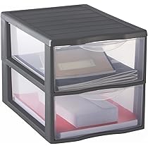 Cassettiera Plastica Trasparente 10 Cassetti A4 - Orgamix, 81.5 Cm, Per Ufficio, Archivazione Documenti, Made In France - Foto 3