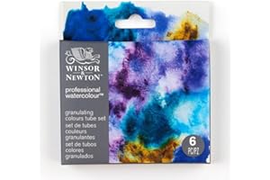 Winsor & Newton Professional Aquarelle Set 6 tubes 5ml Couleurs Granulantes