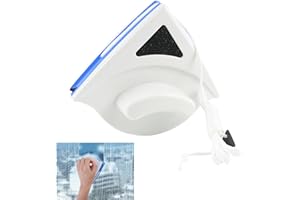 ORTVIAI Magnetic Window Cleaner, Double Sided Window Cleaner Magnetic, Adjustable Outside Window Cleaner From Inside, Double Sided Window Cleaning Brush For Single Pane Glass From 3-8 MM