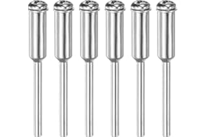 sourcing map 6pcs Cut Off Wheel Screw Mandrel 2.35mm Shank Dia Cutting Disc Holder for Rotary Tools