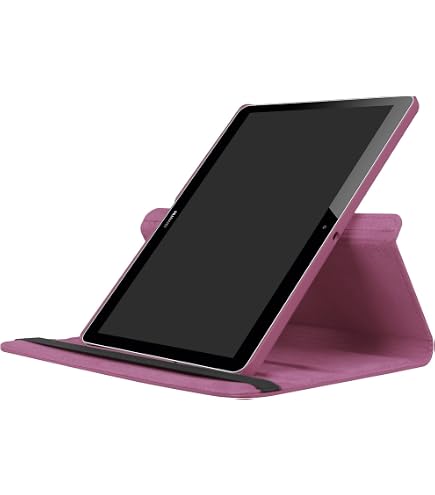 LSPCASA Schutzhülle Für Huawei Mediapad M5 Lite 10.1 Zoll - Klapphülle Mit Ständerfunktion & Kartenfächern