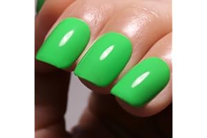 Imtiti Gel Nail Polish, 1Pcs 15ml Neon Green Color Gel Polish Soak Off LED Nail Polish Gel Nail Art Design Manicure Salon DIY at Home