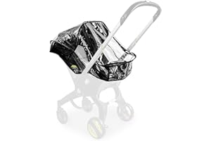 iEasey Baby Stroller Rain Cover Compatible with Doona Stroller Car Seat, Weather Shield Stroller Car Seat Rain Cover Travel Baby Car Seat Accessory with Easy Access Zipper