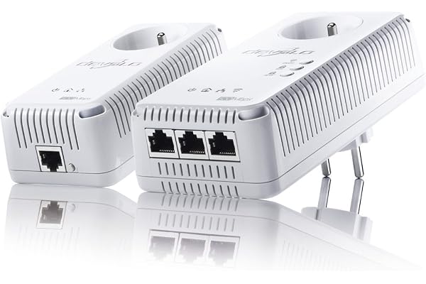 Devolo - 1829 - dLAN 500 AV Wireless+, Prise Réseau CPL Wi-Fi - Kit de Démarrage (x2), Blanc