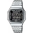 Casio Unisex's Digital Quartz Watch with Stainless Steel Strap ABL-100WE-1BEF, Silver, Bracelet
