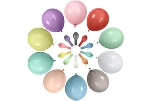 PARTYHAUSY balloon Luftballons Geburtstag,[100 Stück] Premium Luftballons bunt Ballons aus 100% Naturlatex,10 Farben, Klimaneutral,Helium Luftballons Bunt, aus natürlichen Rohstoffen,Luftballon Girlande