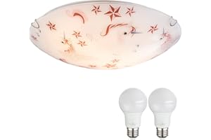 ‎BMF-VERSAND bmf-versand® - Kinderzimmerlampe 40cm rund - Ceiling light Verspielte Deckenleuchte für Jungen und Mädchen - Kinderleuchte - Kinderzimmerlampe mit warmem & farbenfrohen Licht - Deckenlampe